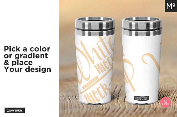 Travel Mug Mock-up in Product Mockups - product preview 4
