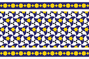 Morocco Geometric Seamless Border