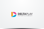 DeltaPlay - Letter D Logo