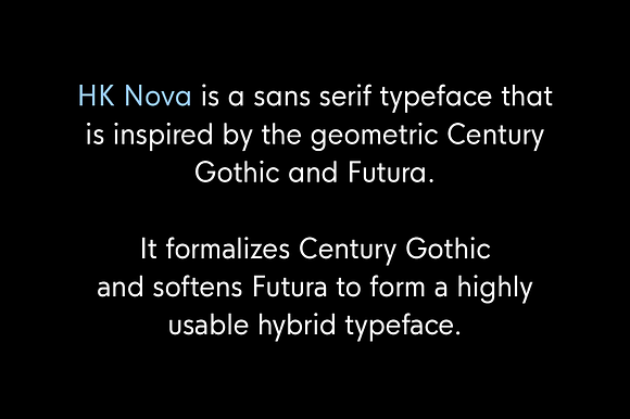 HK Nova™ Narrow in Sans-Serif Fonts - product preview 2