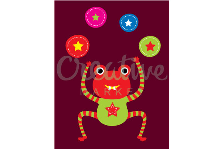 Cute Happy Frog Vector in Illustrations - product preview 8