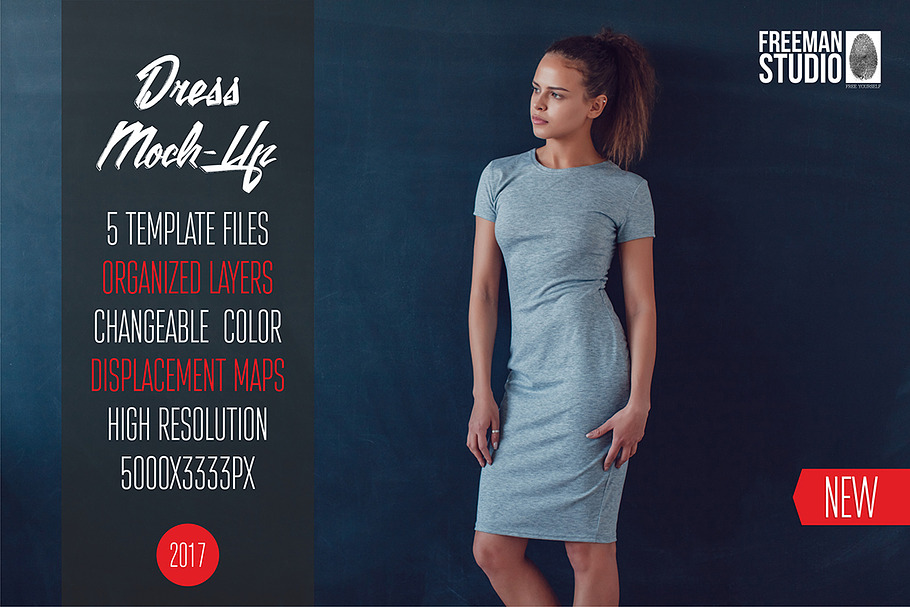 Dress Mock-Up 2017 in Product Mockups - product preview 8