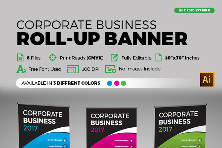 Corporate Roll Up Banner in Templates - product preview 8