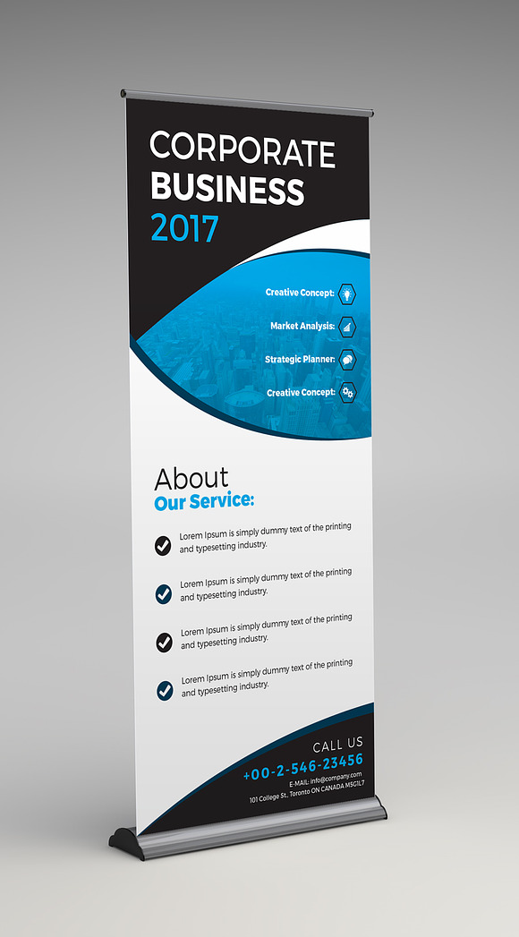 Corporate Roll Up Banner in Templates - product preview 4