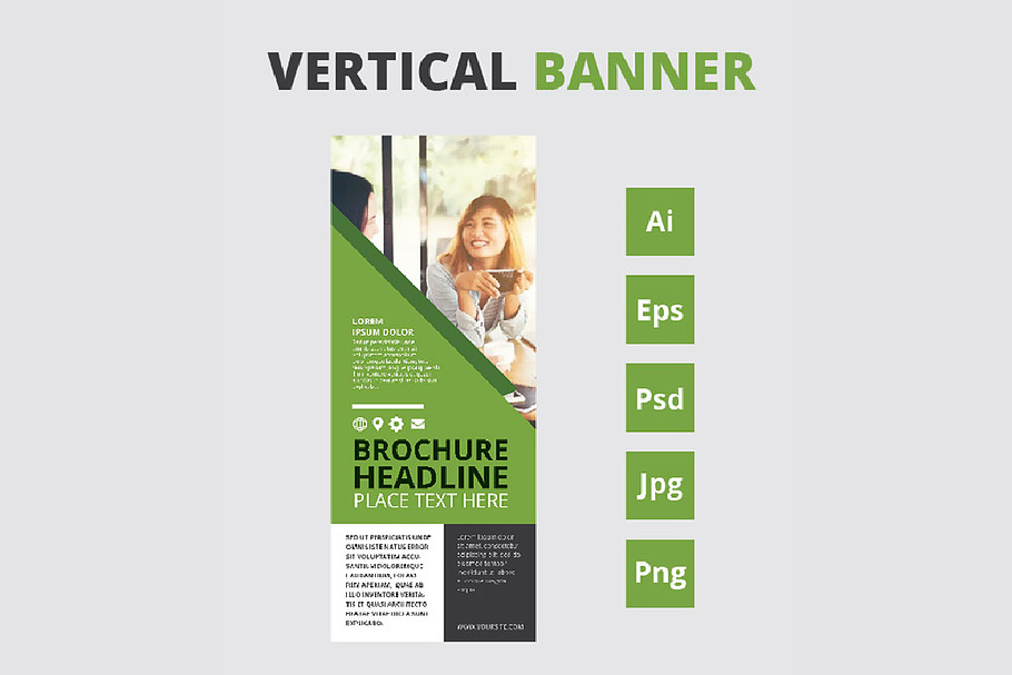  Vertical banner - roll up in Templates - product preview 8