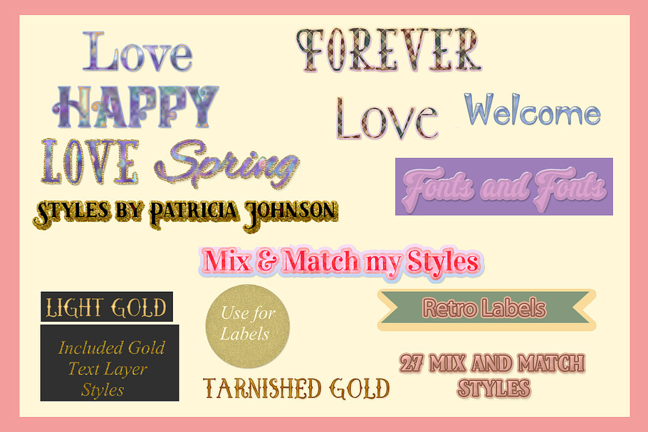 Gold Photoshop Text Styles
