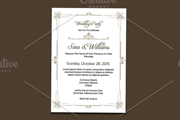 Wedding Party Invitation