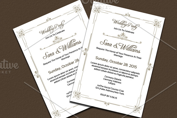 Wedding Party Invitation in Wedding Templates - product preview 1