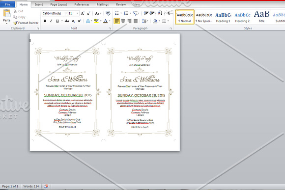 Wedding Party Invitation in Wedding Templates - product preview 2