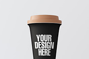 Blank coffee cup mockup 012