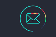 Animated Sending Email Symbol