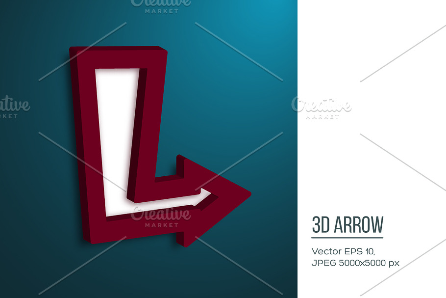 Realistic 3d arrow. in Objects - product preview 8
