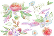 *SET* Watercolor flowers