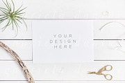 Styled Stock A5 Card Mockup