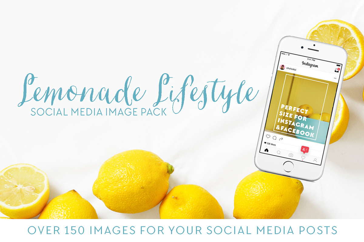 Lemonade Lifestyle Social Media Pack in Social Media Templates - product preview 8