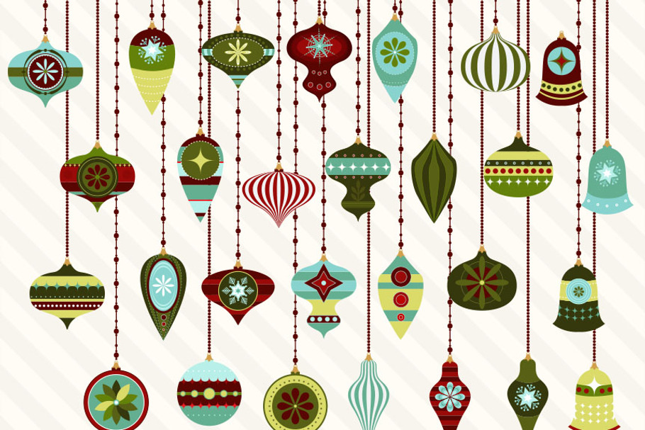 Christmas Ornament Vectors in Illustrations - product preview 8