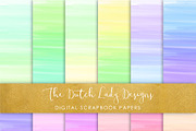 Rainbow Stripes Watercolor Papers