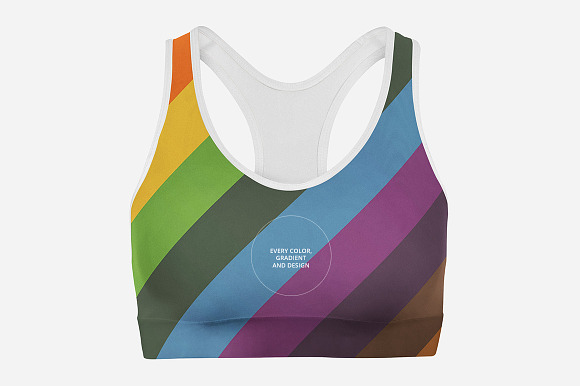 Sport Bra 3 Mockup Set in Product Mockups - product preview 4