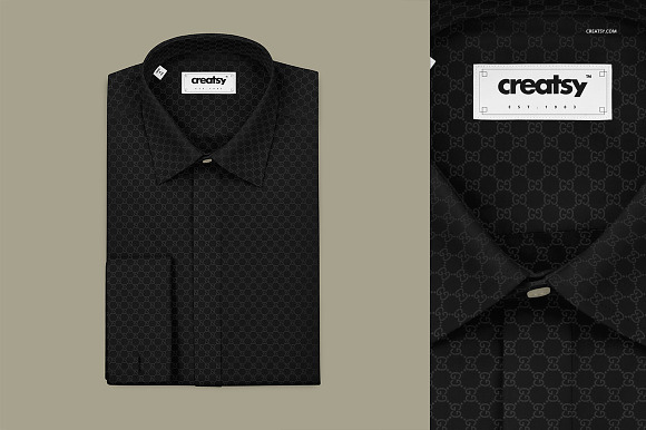 Folded Formal Dress Shirt Mockup in Product Mockups - product preview 1