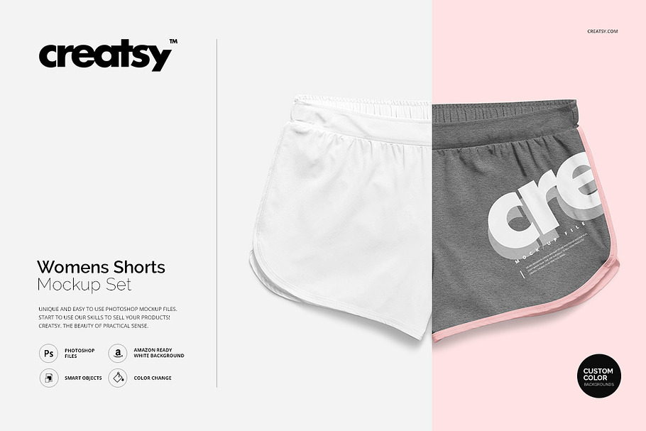 Womens Shorts Mockup Set in Product Mockups - product preview 8