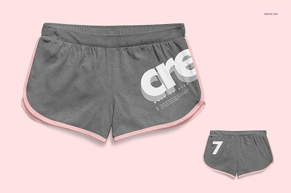 Womens Shorts Mockup Set in Product Mockups - product preview 1