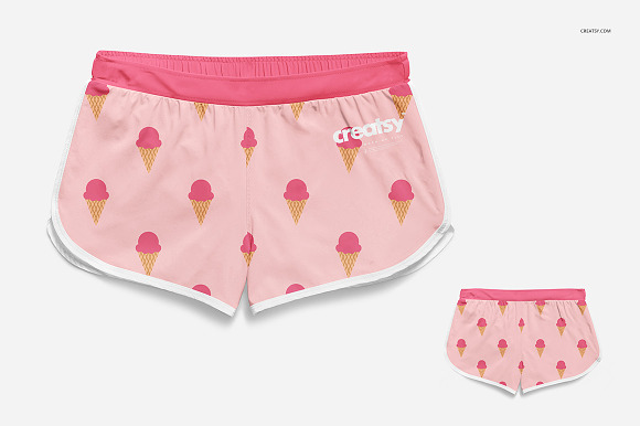 Womens Shorts Mockup Set in Product Mockups - product preview 2