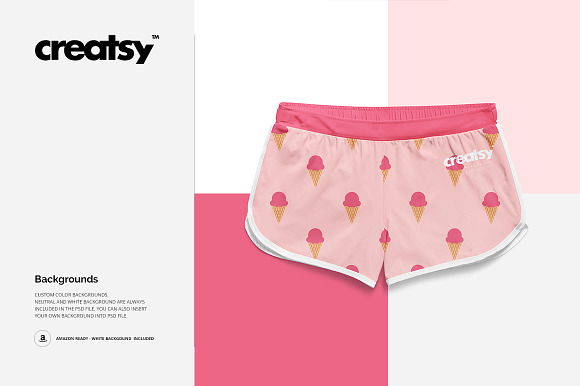 Womens Shorts Mockup Set in Product Mockups - product preview 3