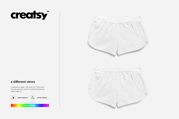 Womens Shorts Mockup Set in Product Mockups - product preview 4