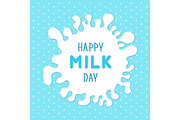 Cute banner for World Milk Day