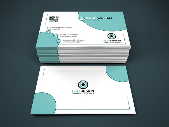 New Clean Business Card in Templates - product preview 2