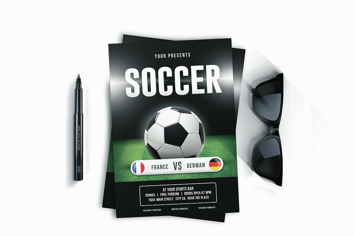 Soccer Flyer in Flyer Templates - product preview 8