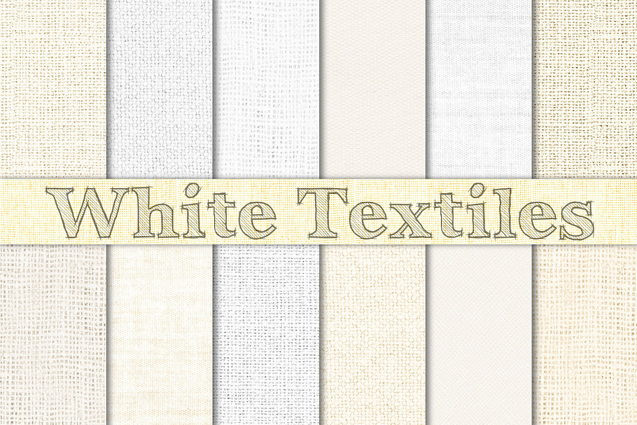 White Burlap, Linen & Canvas in Textures - product preview 8