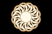 Traditional Arabic Floral Ornament.