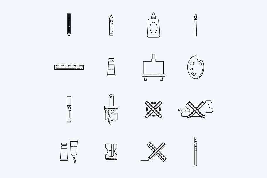 Arts and Crafts Icon Bundle in Graphics - product preview 8