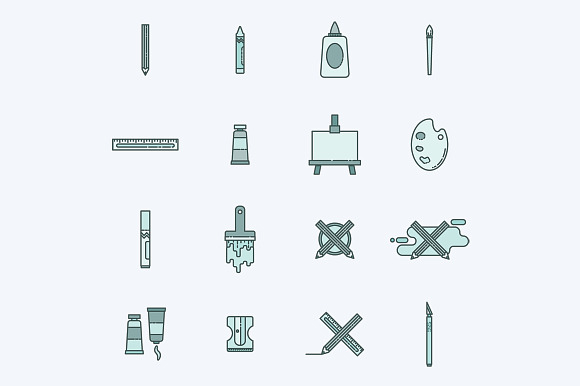Arts and Crafts Icon Bundle in Graphics - product preview 2
