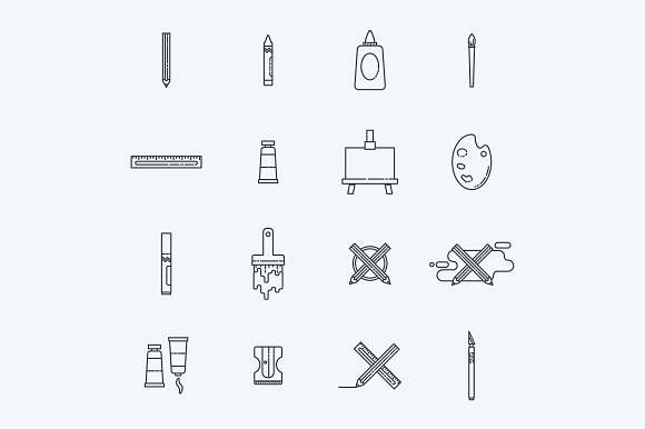 Arts and Crafts Icons in Graphics - product preview 4