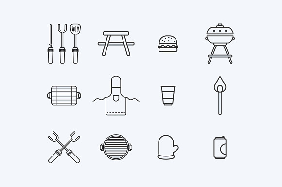 Bbq Icons in Icons - product preview 1