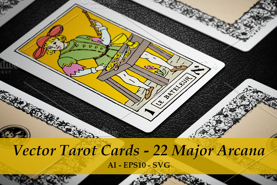 Vector Tarot Cards - 22 Major Arcana