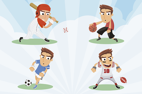 Sports Match 3 Game Assets in Illustrations - product preview 4