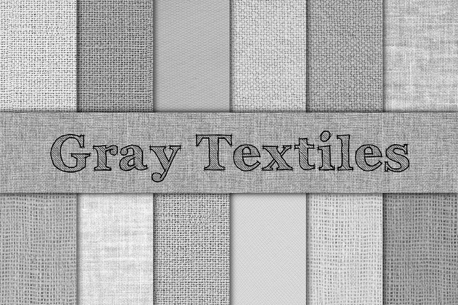 Gray Burlap, Linen & Canvas Textures