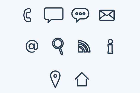 Contact Icons in Icons - product preview 1