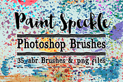 Paint Speckles 35 Photoshop Brushes