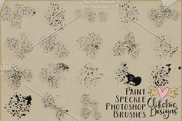 Paint Speckles 35 Photoshop Brushes in Photoshop Brushes - product preview 1