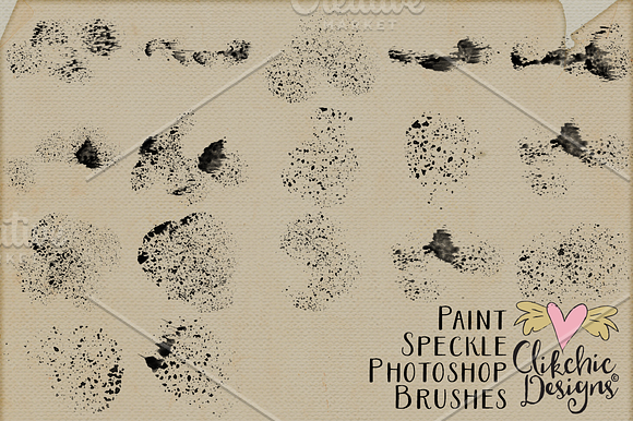 Paint Speckles 35 Photoshop Brushes in Photoshop Brushes - product preview 2