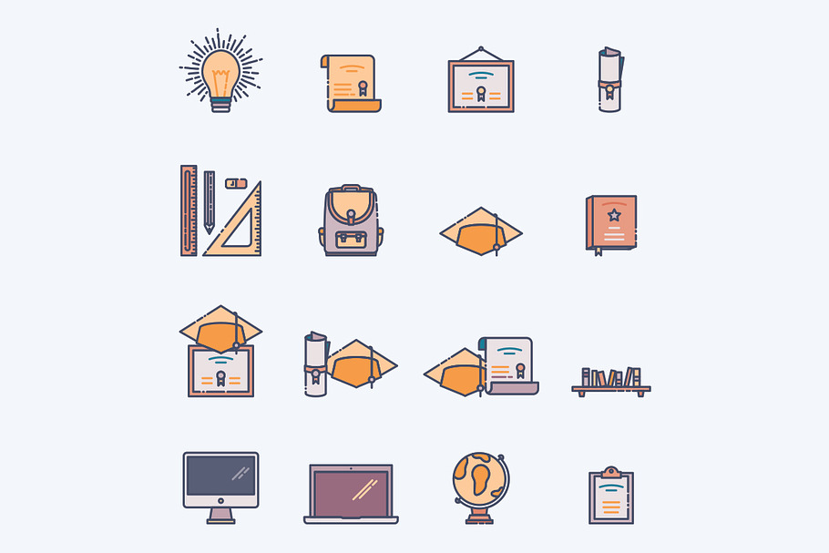 Diploma Icons in Icons - product preview 8