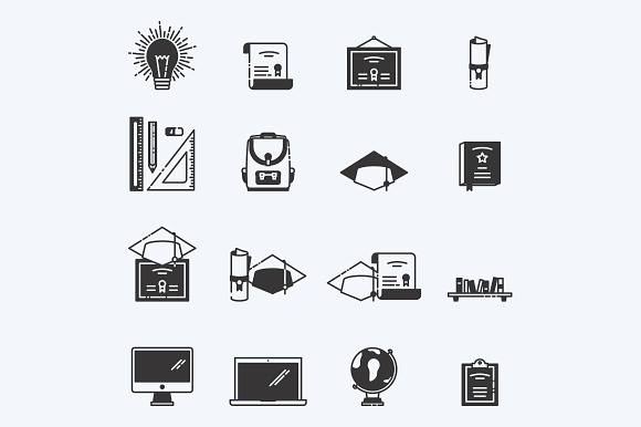 Diploma Icons in Icons - product preview 1