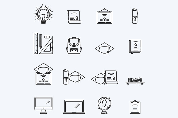 Diploma Icons in Icons - product preview 2