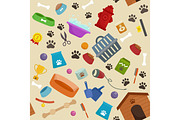 Pet shop, dog goods and supplies, store products for care