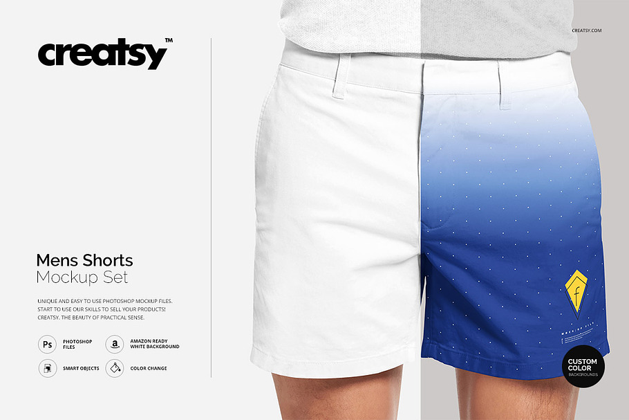 Mens Shorts Mockup Set in Product Mockups - product preview 8