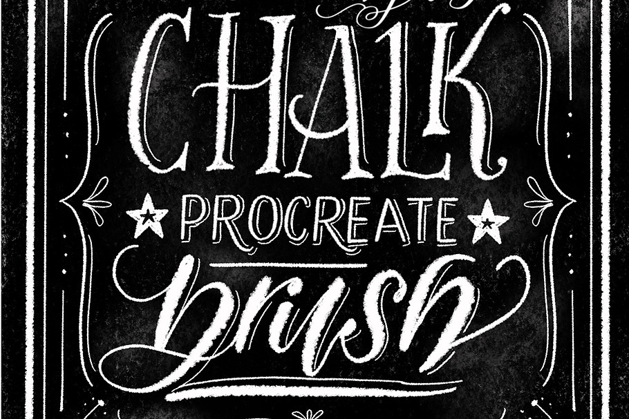 Chalk Procreate Lettering Brush in Photoshop Brushes - product preview 8
